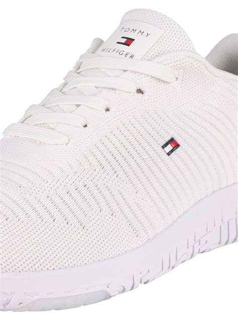 white mesh trainers men's